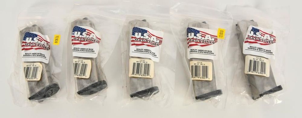 Lot 355: Lot of Five New Beretta 92F 15 Round Magazines