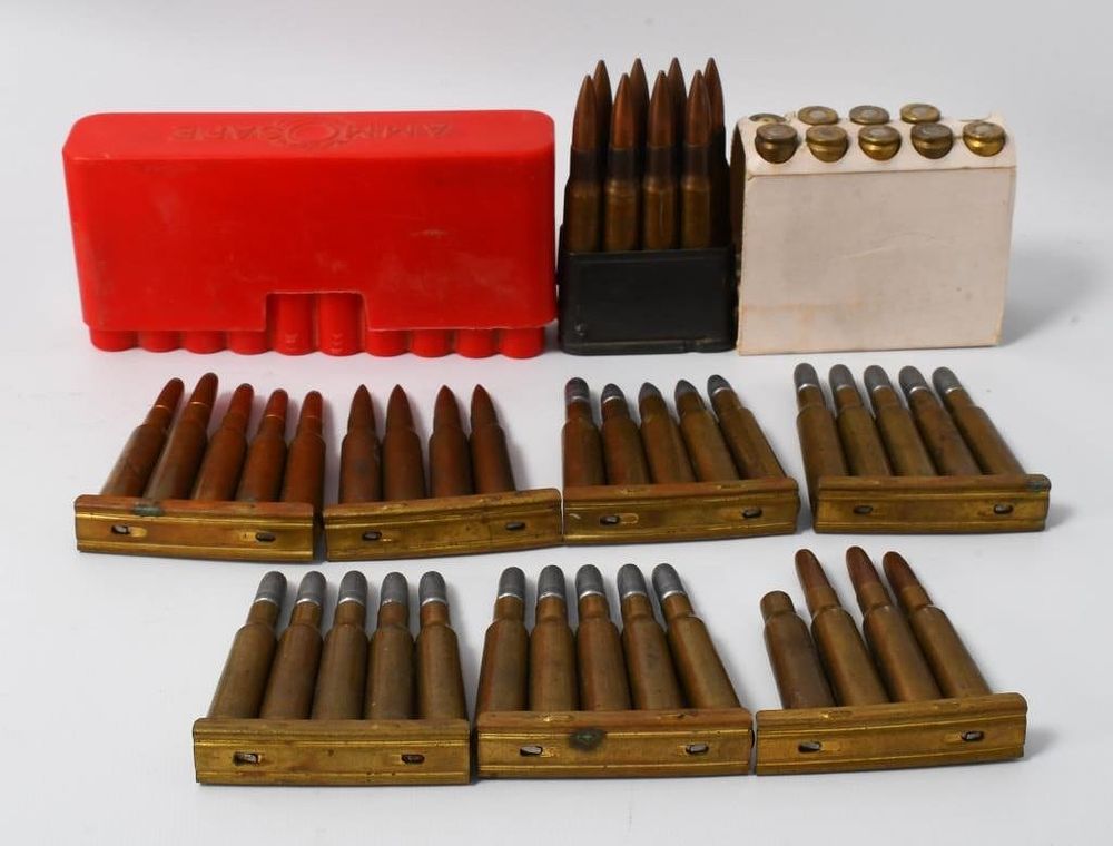 Lot 364: 54 Rounds of .30-06, 32 Win & 7mm Ammunition
