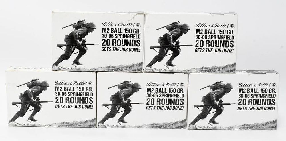 Lot 400: 100 Rounds Sellier & Bellot M2 Ball .30-06 SPRG