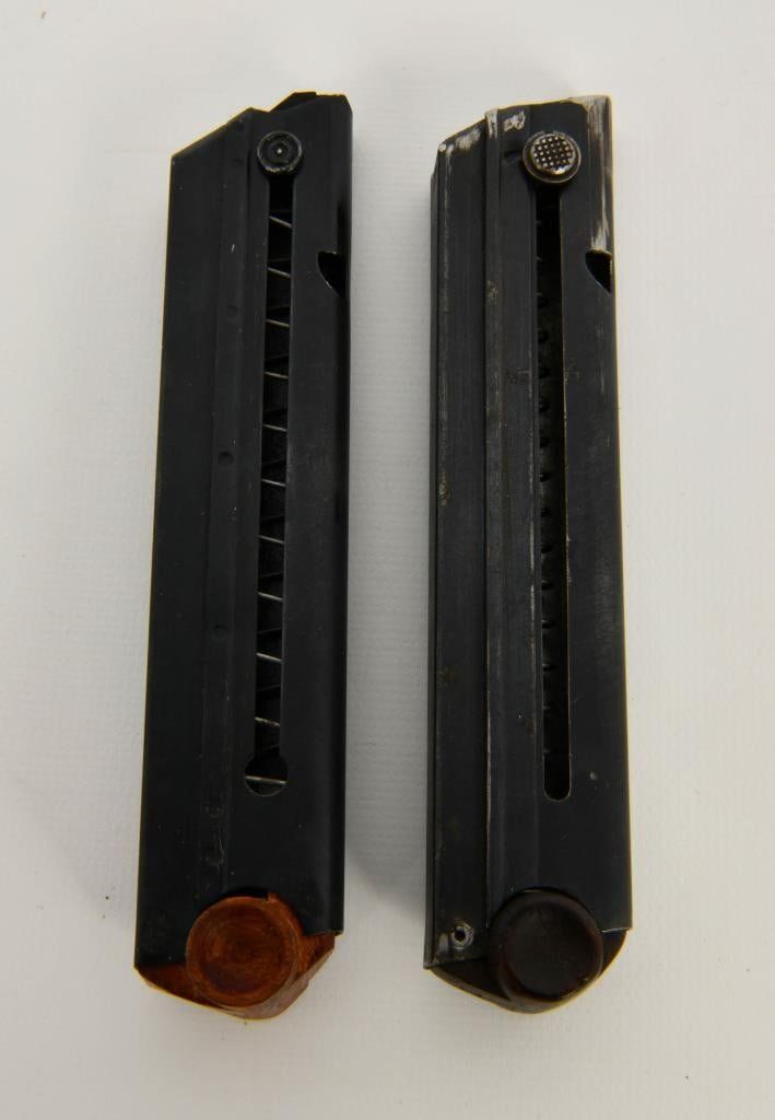Lot 409: Lot of Two Luger P-08 Magazines With Wood Bases