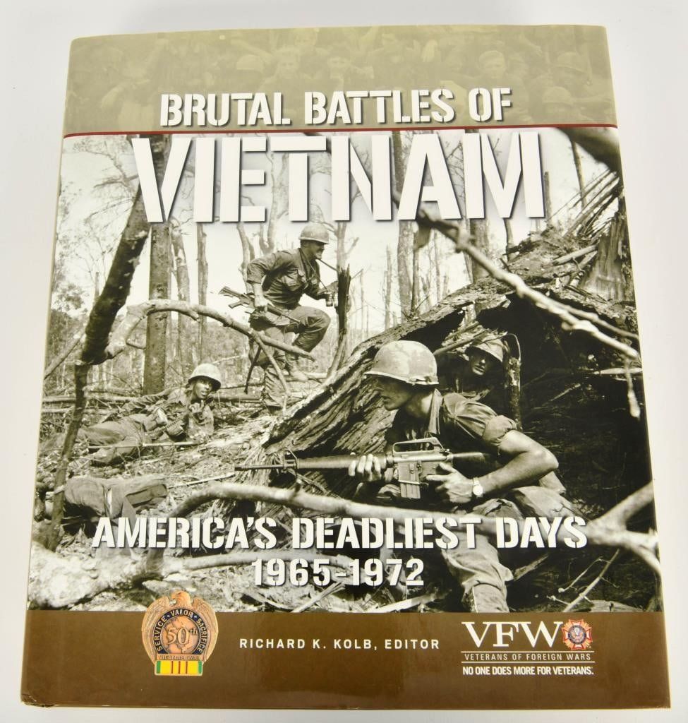 Lot 427: Brutal Battles of Vietnam 1965-1972 Hardcover Book