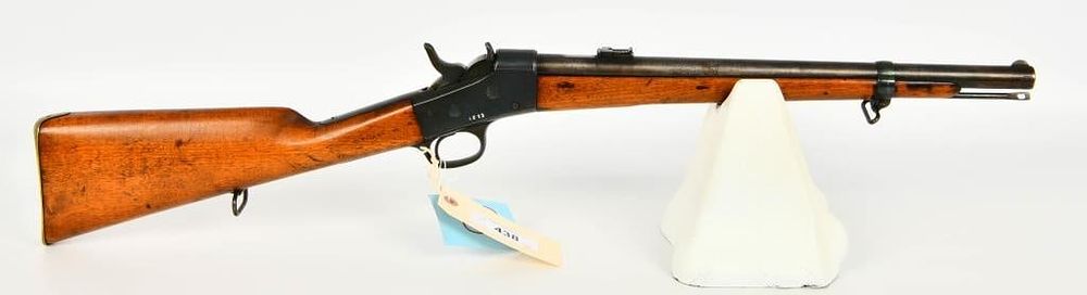 Lot 438: Antique Swedish Rolling Block Conv. to Centerfire