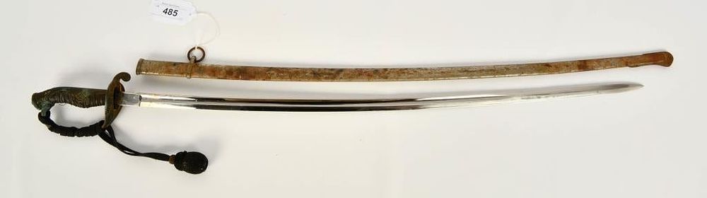 Lot 485: WWII Japanese Officer Dress Sword