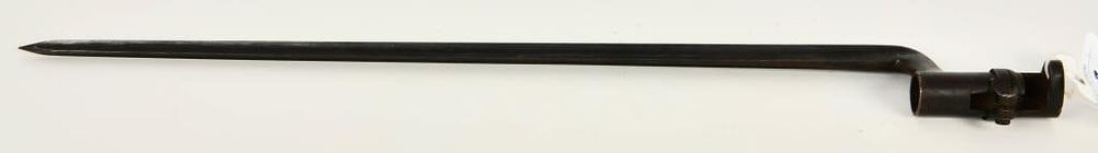 Lot 497: Civil War 4 Edged Socket Bayonet