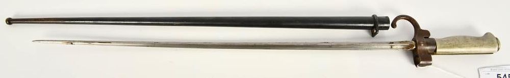 Lot 545: French Model 1886 Lebel Bayonet With Scabbard