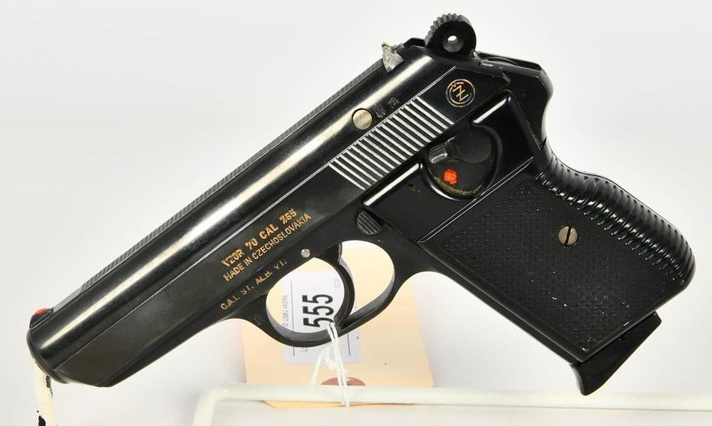 Lot 555: CZ VZOR 70 Semi Auto Pistol 7.65