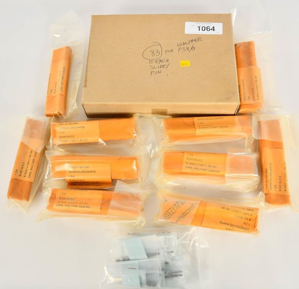 Lot 1064: 10 New Walther P38 Slides & Pins