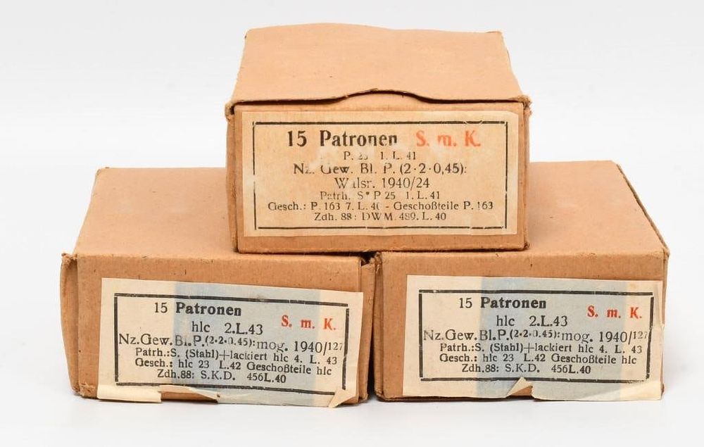 Lot 1069: 45 Rds Of German WW2 7.92x57mm Mauser Ammo