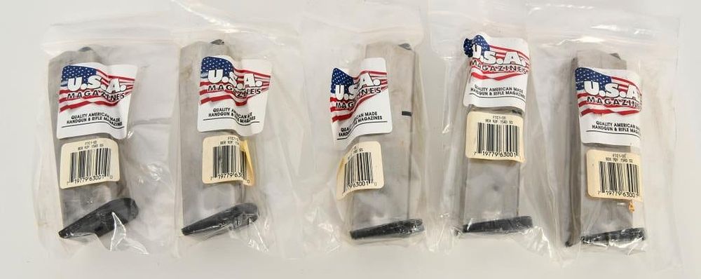 Lot 1081: Lot of Five Beretta 92F 15 Round Magazines
