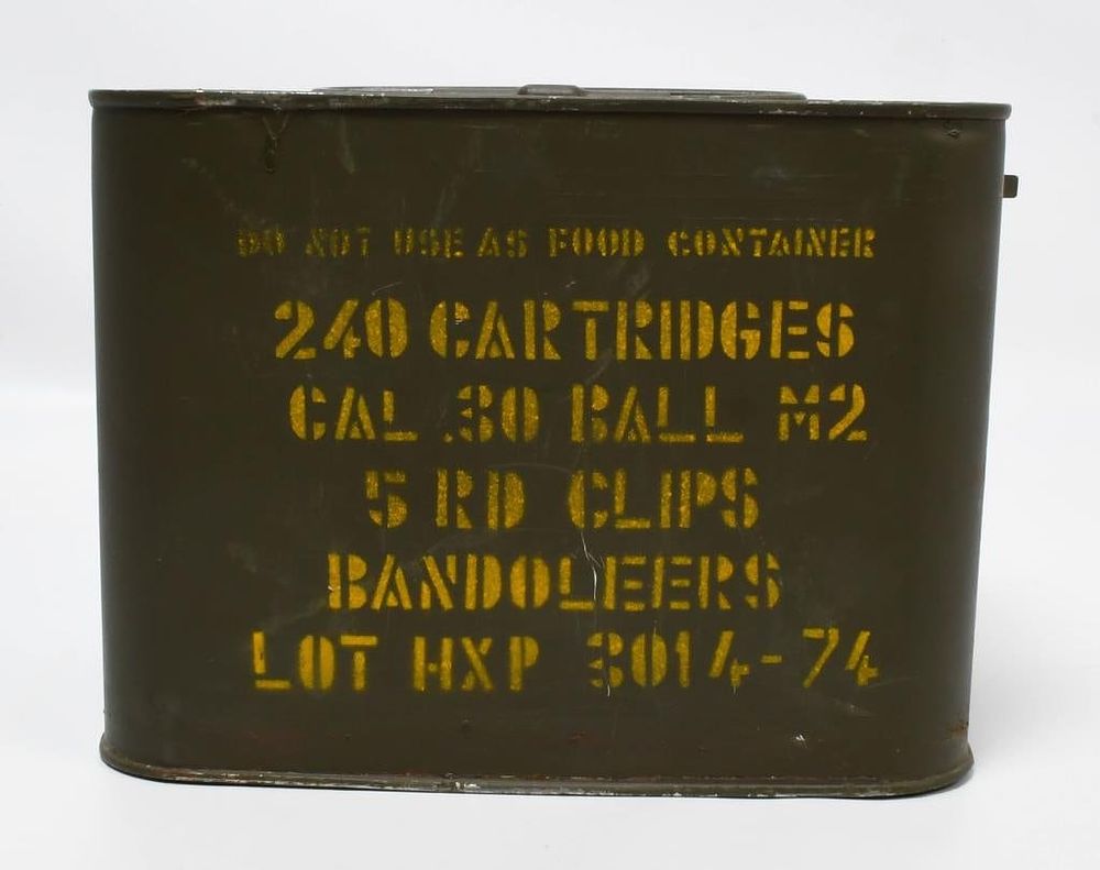 Lot 1102: 240 Rd Sealed Spam Can Of .30-06 M2 Ball Ammo