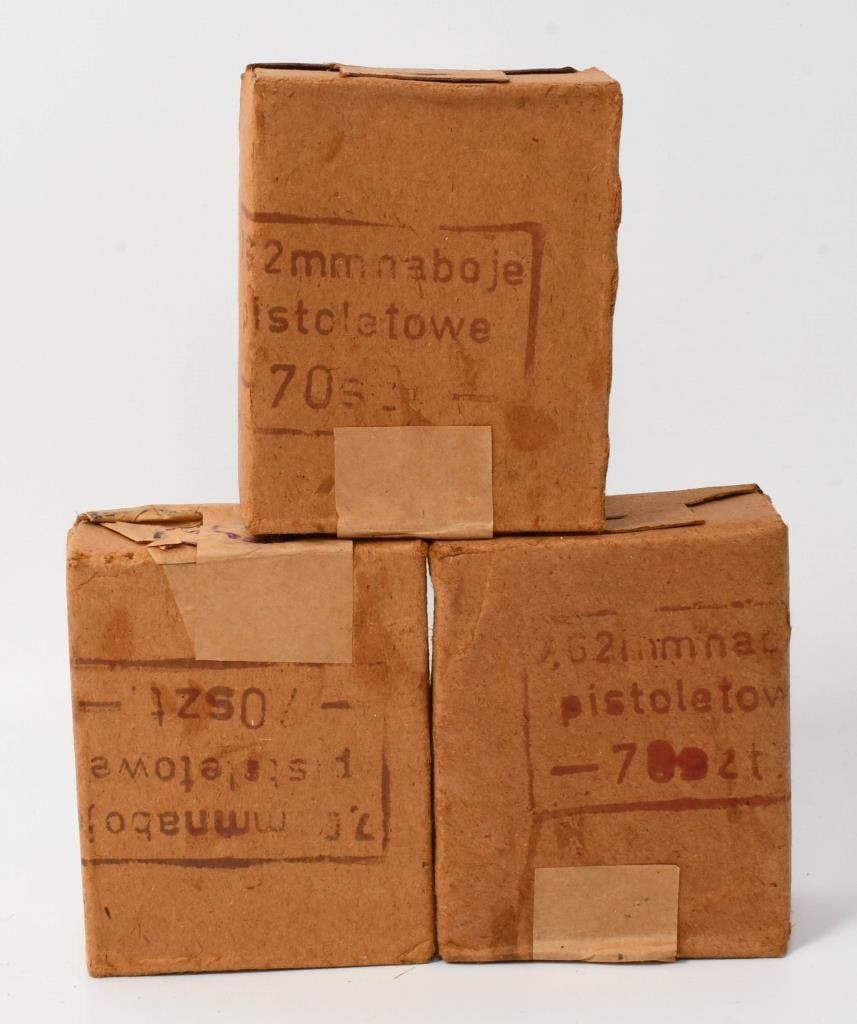 Lot 1132: 210 Rounds of 7.62x25 Tokarev Ammunition