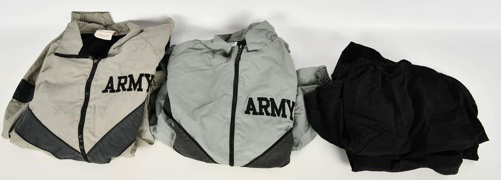 Lot 1147: Two US Army Jackets & 3 US army Gym Shorts