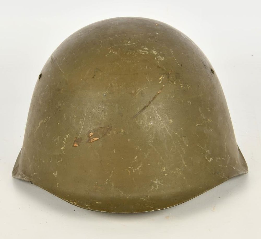 Lot 1172: Polish WZ 67 Steel Combat Helmet w/liner & Strap