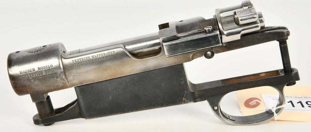 Lot 1190: Mauser Modelo Argentino 1909 Receiver