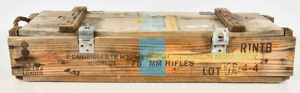 Lot 1301: M309A1 75MM Explosive Ordnance Crate