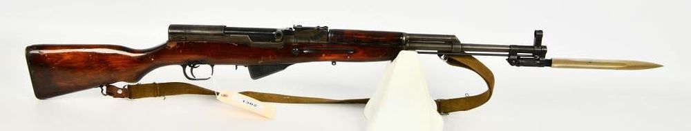 Lot 1302: Russian SKS Type 45 Semi Auto Rifle 7.62X39