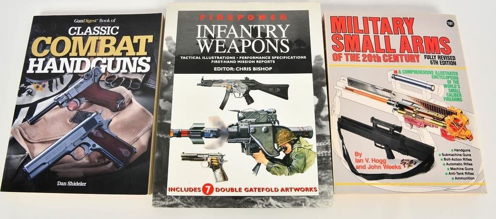 Lot 1303: 3 Military & Combat Weapon Books