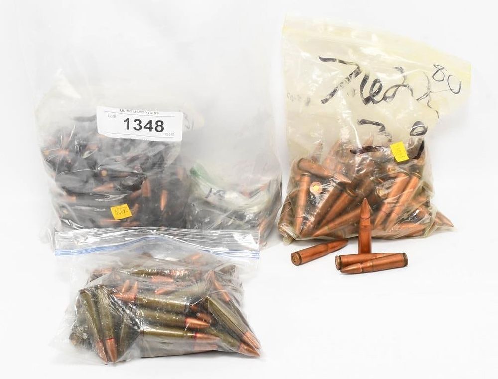 Lot 1348: 298 Rounds of Mixed 7.62x39 Ammunition
