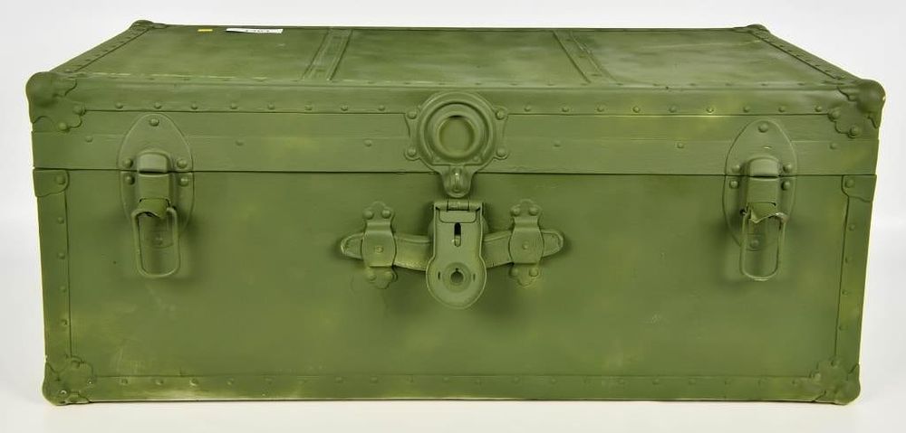 Lot 1361: Large Military Foot Locker