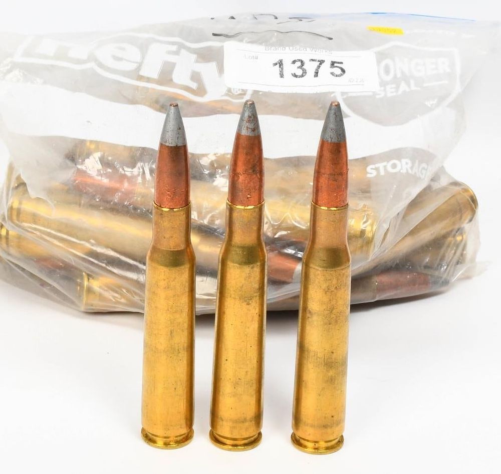 Lot 1375: 29 Rounds Of .50 BMG API Ammunition