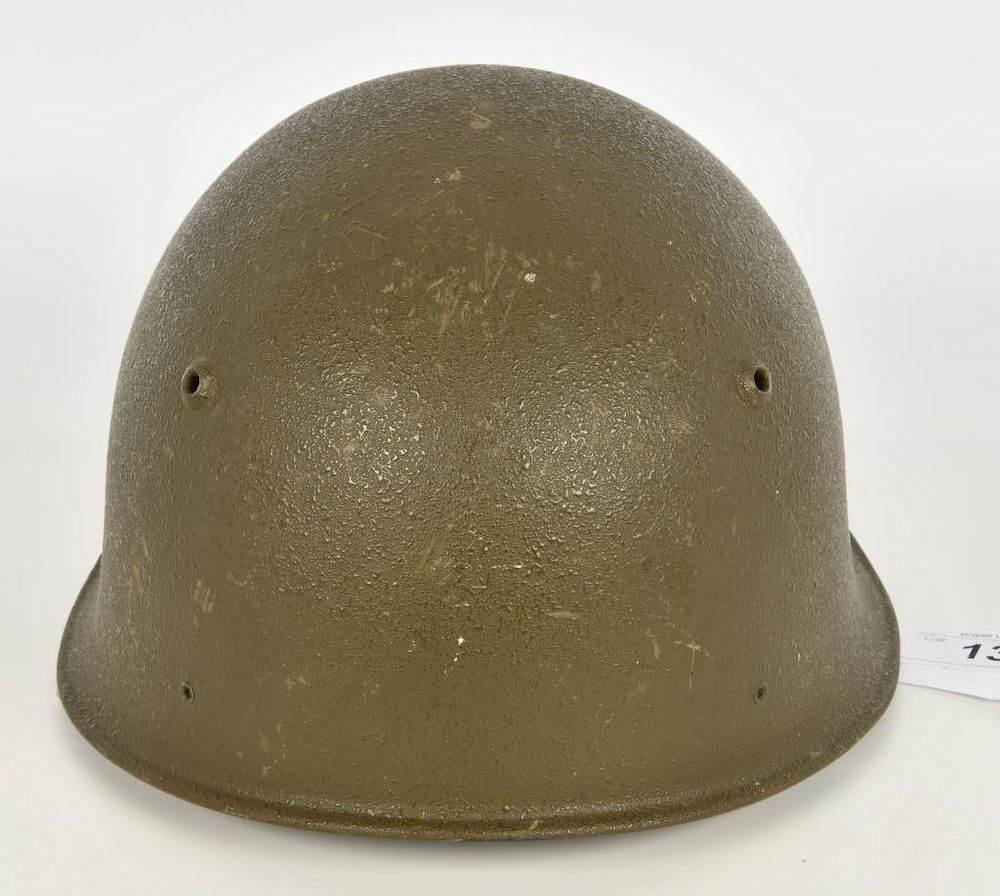Lot 1382: Vtg Swiss Army Issue Military Steel Combat Helmet