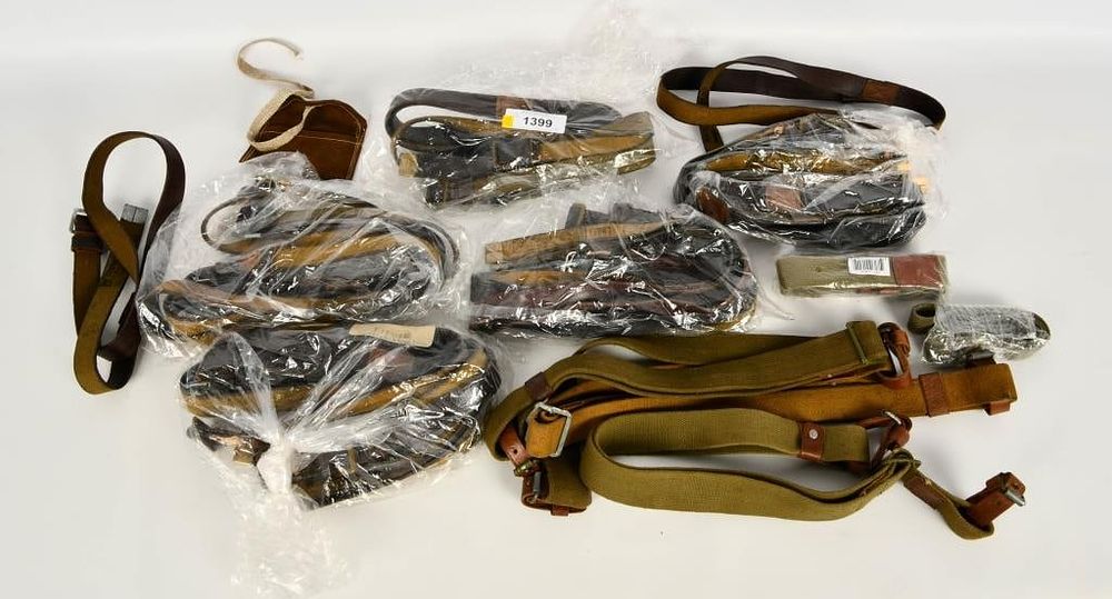 Lot 1399: Huge Lot of Military Surplus Belts