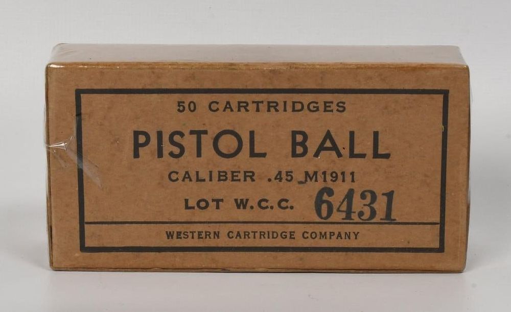 Lot 1402: 50 Rounds Of Ball M1911 .45 Caliber Ammunition