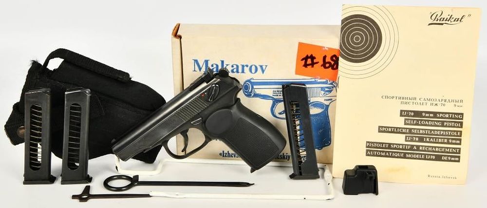 Lot 1404: Russian Imez Model IJ70 Makarov 9MM Mak