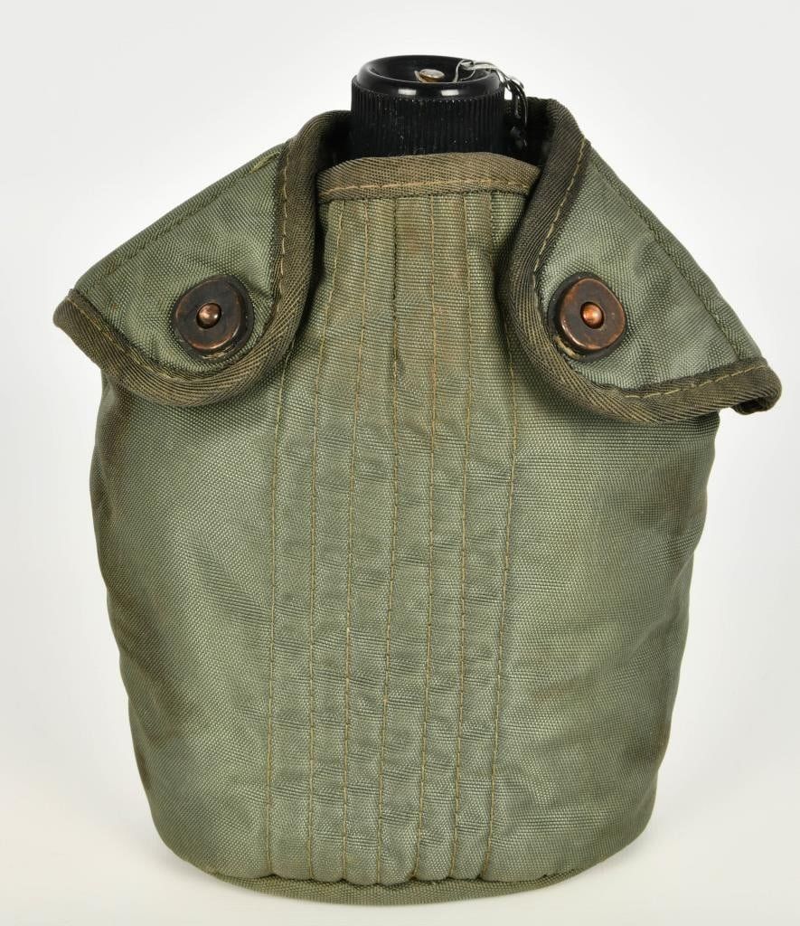 Lot 1412: Military Aluminum Water Canteen & Insulated Cover