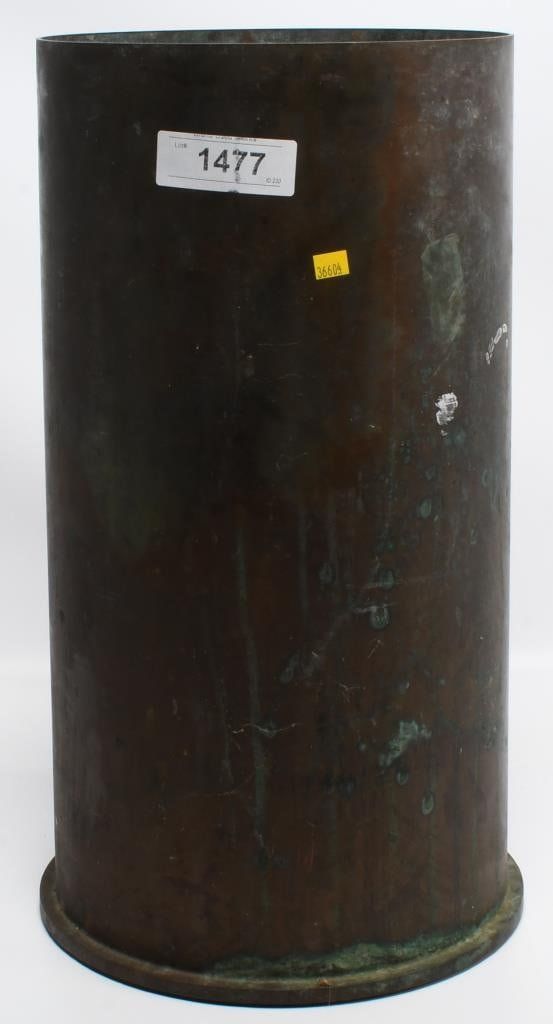 Lot 1477: 55 Cal MK1 MOD 2 Naval Shell Casing
