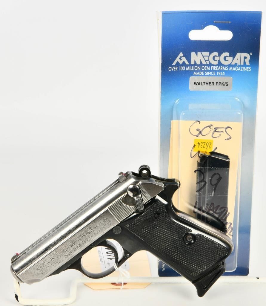 Lot 1494: Walther PPK/S Semi-Automatic Pistol 9mm Kurz