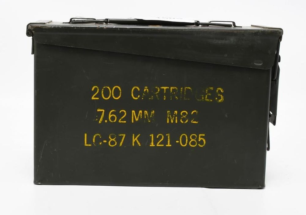 Lot 1505: 1 Heavy Duty Metal Ammunition Cans