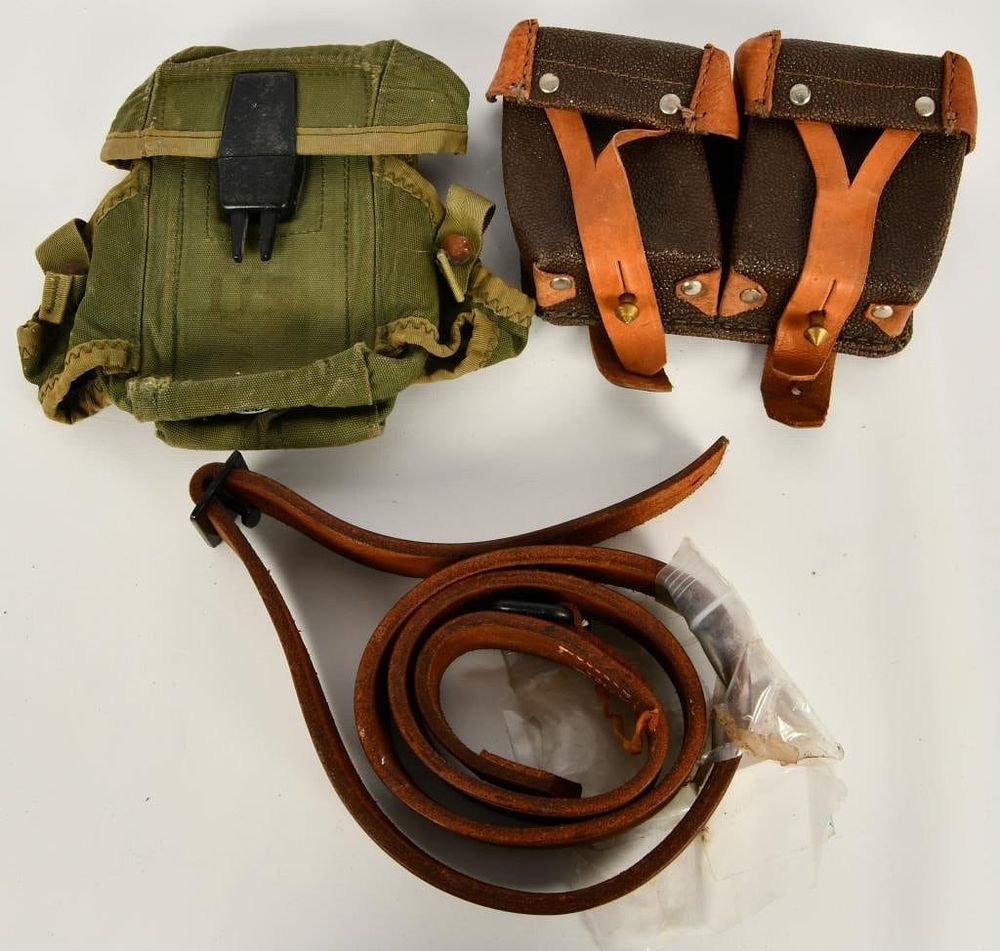 Lot 1514: Mosin Nagant Ammo Pouch & AR-15 Magazine Pouch
