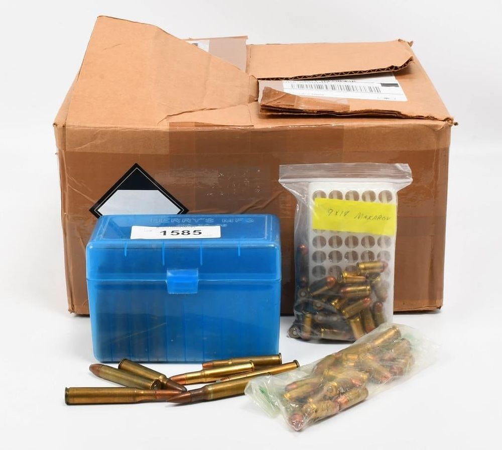 Lot 1585: Huge Lot Of Mixed Ammunition & Brass Casings