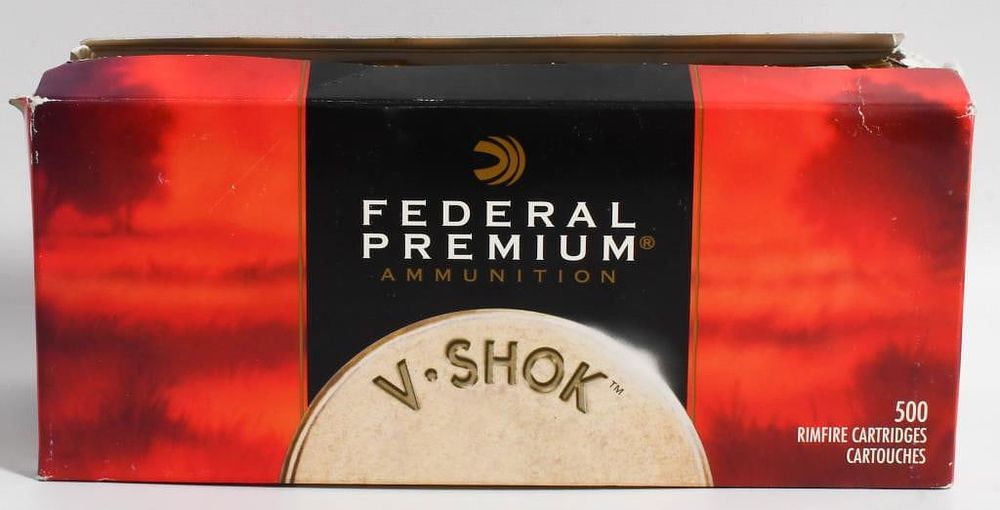Lot 67: 500 Rounds Of Federal .17 HMR Premium Ammo