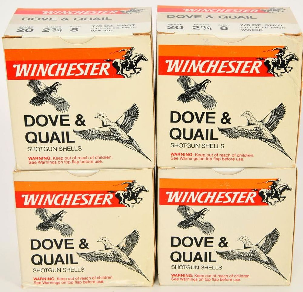 Lot 70: 100 Rounds of Winchester 20 Gauge Dove & Quail