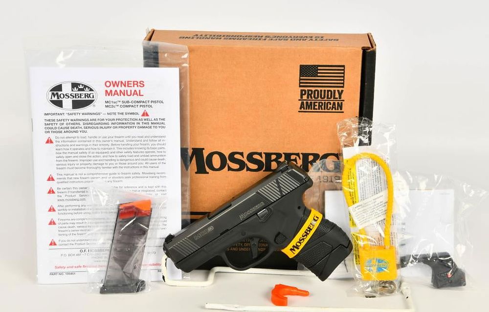Lot 75: Mossberg MC1 9MM Cross-Bolt Safety Pistol 9MM