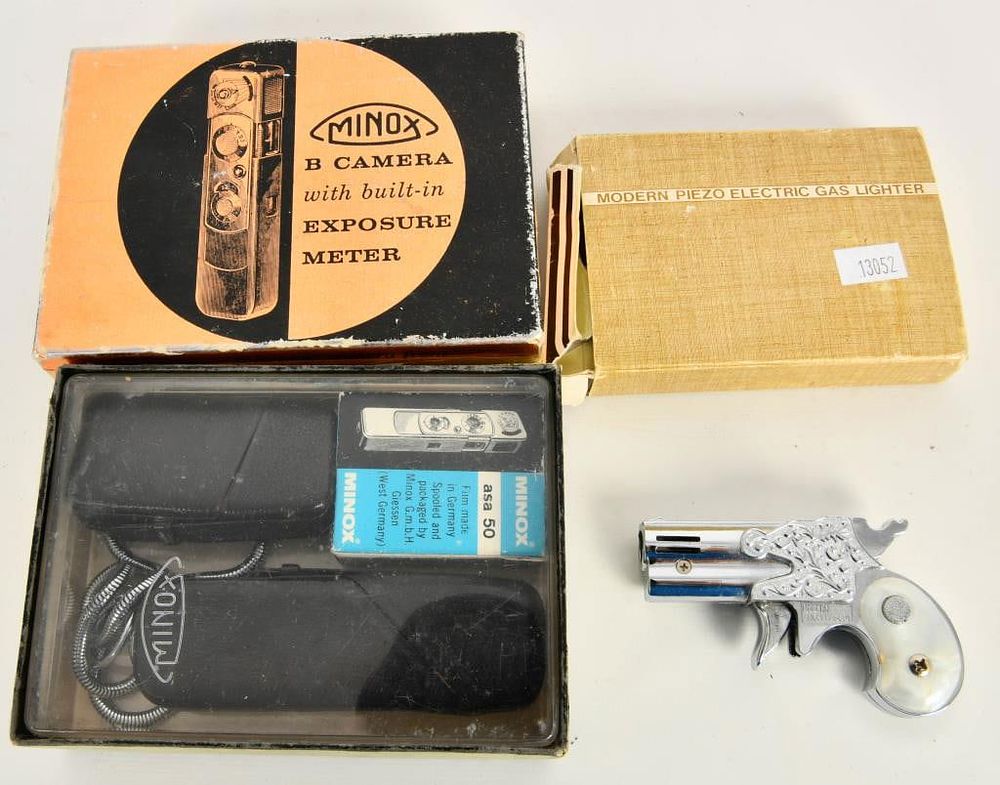Lot 92: Minox B Camera & Modern Piezo Electric Gun Lighter