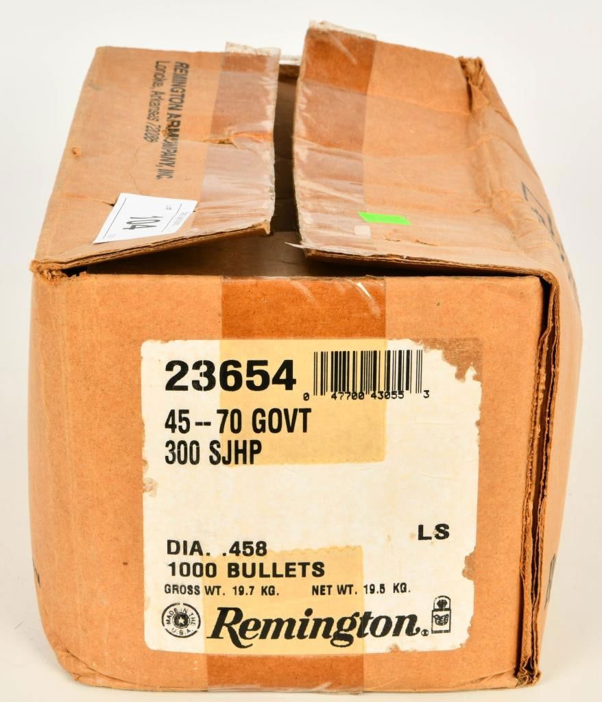 Lot 104: Approx 1000 Ct Of .45-70 Reloading Bullet Tips