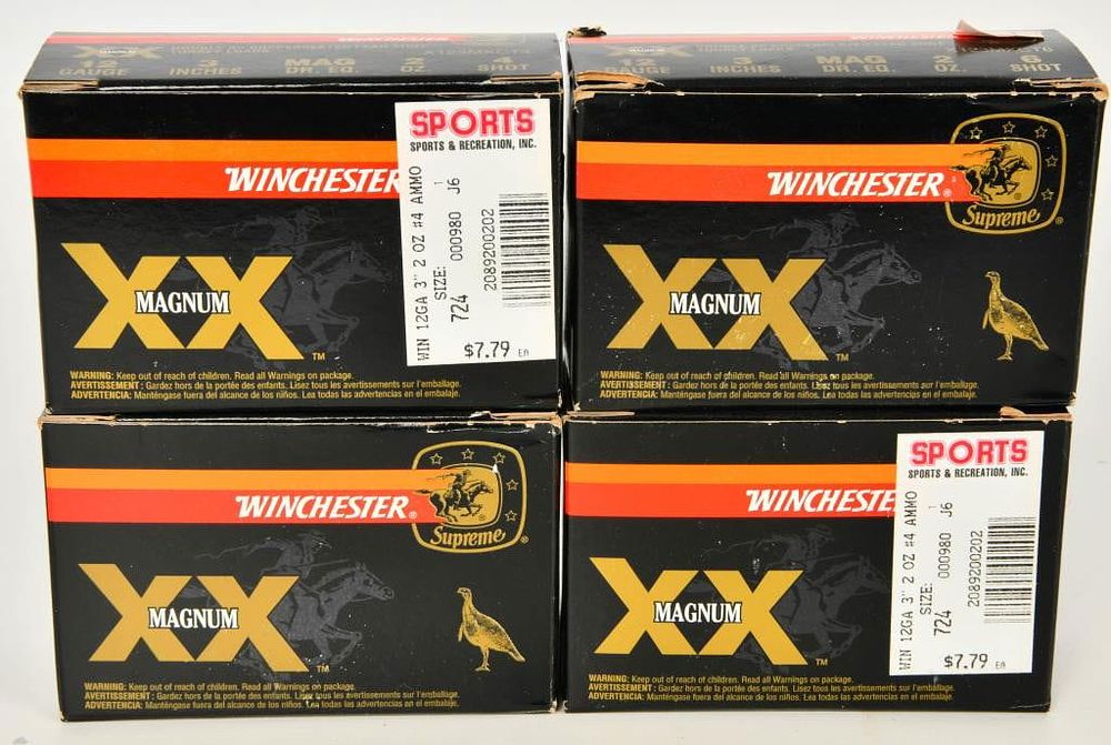 Lot 109: 40 rds Winchester XX Copper Plated 12 Gauge Ammo