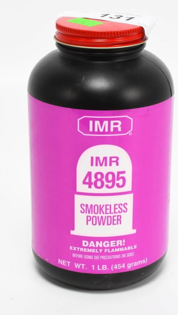 Lot 131: IMR Powder 4895 Rifle Powder 1 lbs