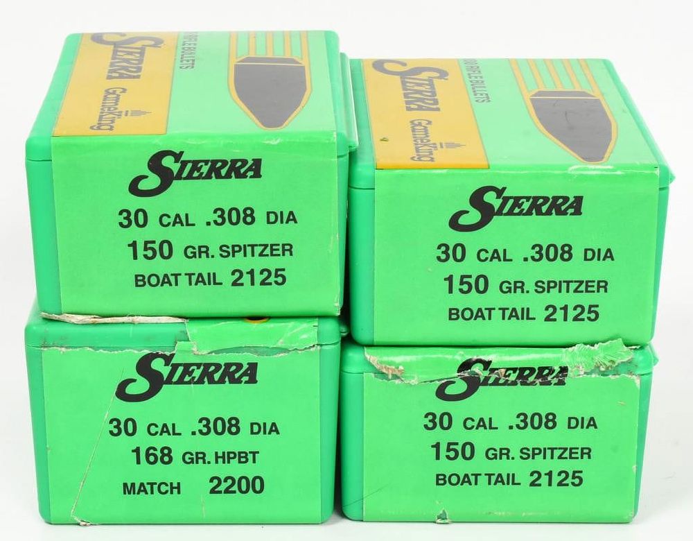 Lot 164: Approx 352 Ct Sierra .30 Cal Reloading Bullet Tips