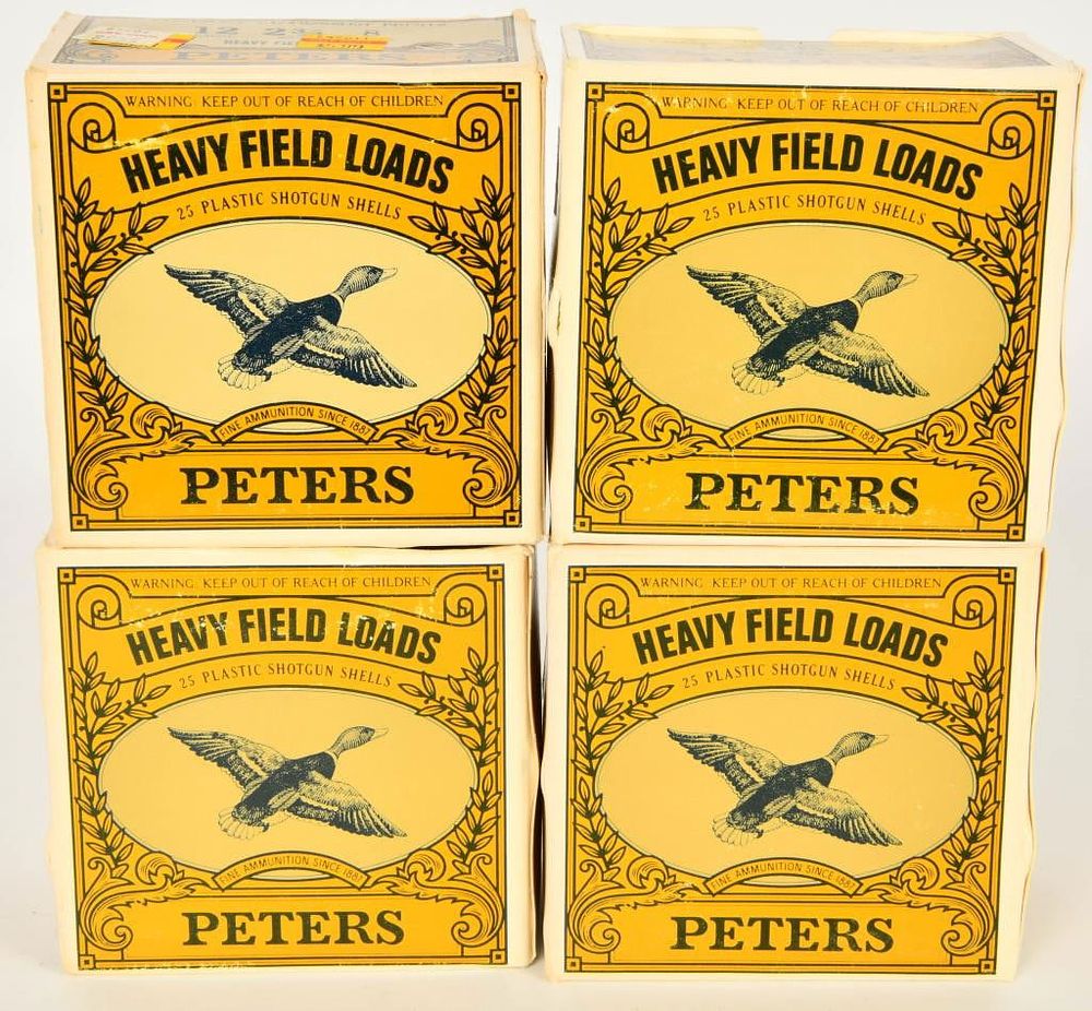 Lot 169: 100 Rounds of Peters Heavy Field Load 12 Gauge