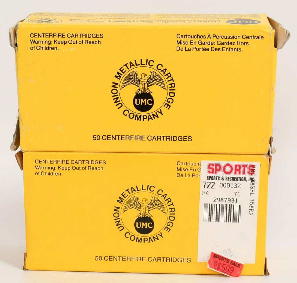 Lot 172: 100 Rounds Of UMC .38 Special Ammunition