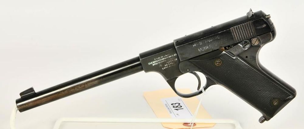 Lot 183: High Standard Model B Semi Auto .22 LR Pistol
