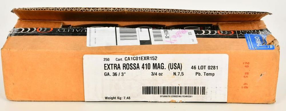 Lot 190: Case of 250 Rounds of B&P .410 Magnum Shotshells