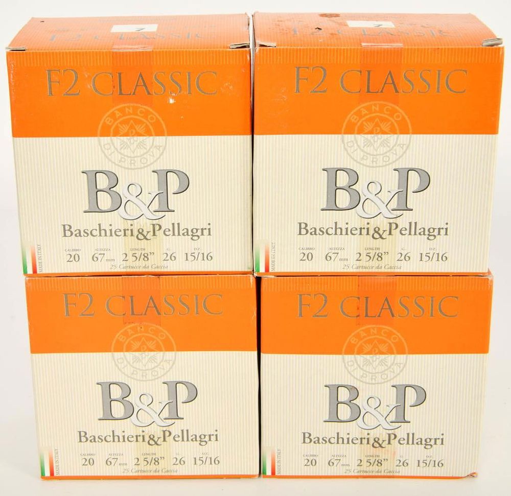 Lot 199: 100 Rounds of B&P 20 Gauge Shotshells