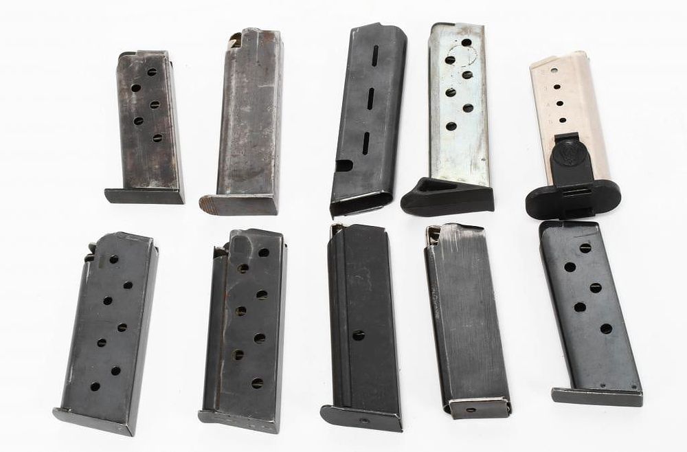 Lot 215: (10) various magazines various Calibers