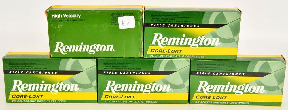 Lot 262: 100 Rounds Of Remington .308 Win Ammunition