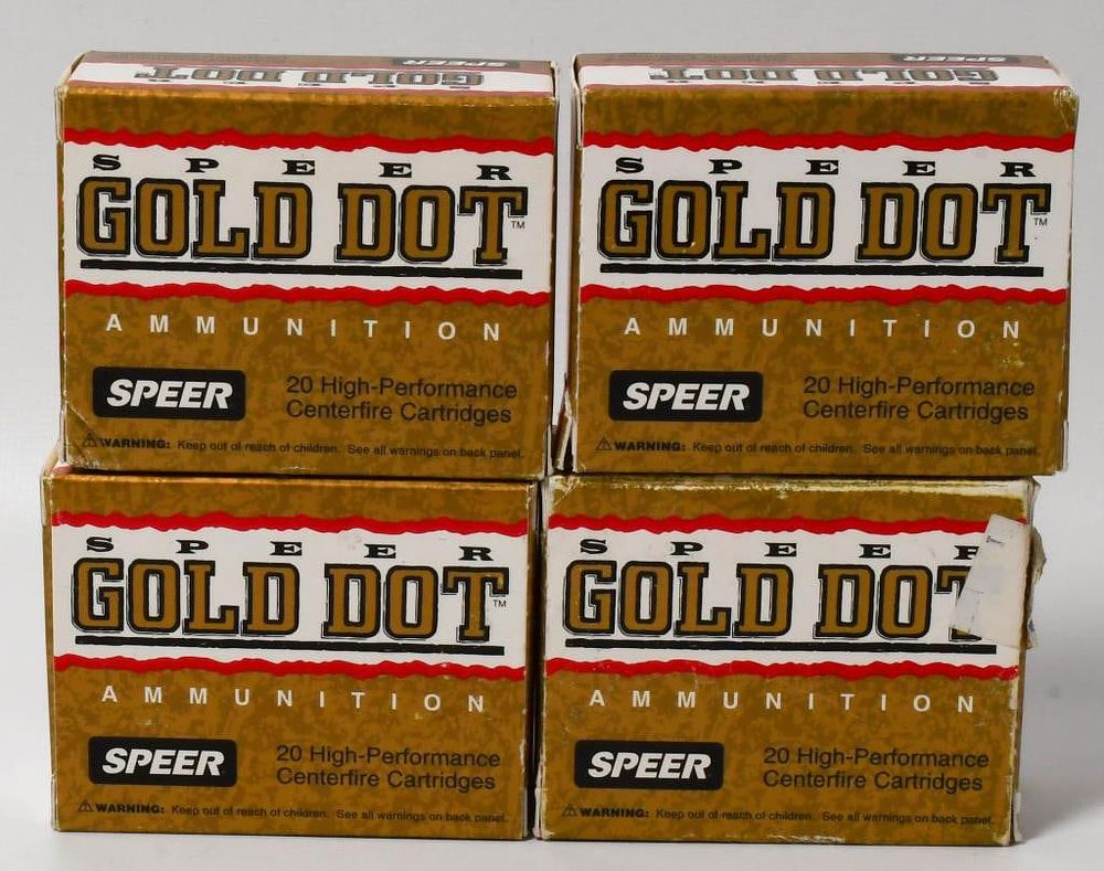 Lot 277: 80 Rounds Of Speer Gold Dot .357 Sig Ammunition